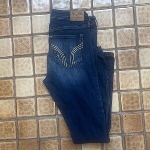 Hollister Women's Dark Indigo Skinny Jeans